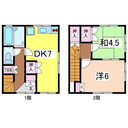 阿部アパートの物件間取画像